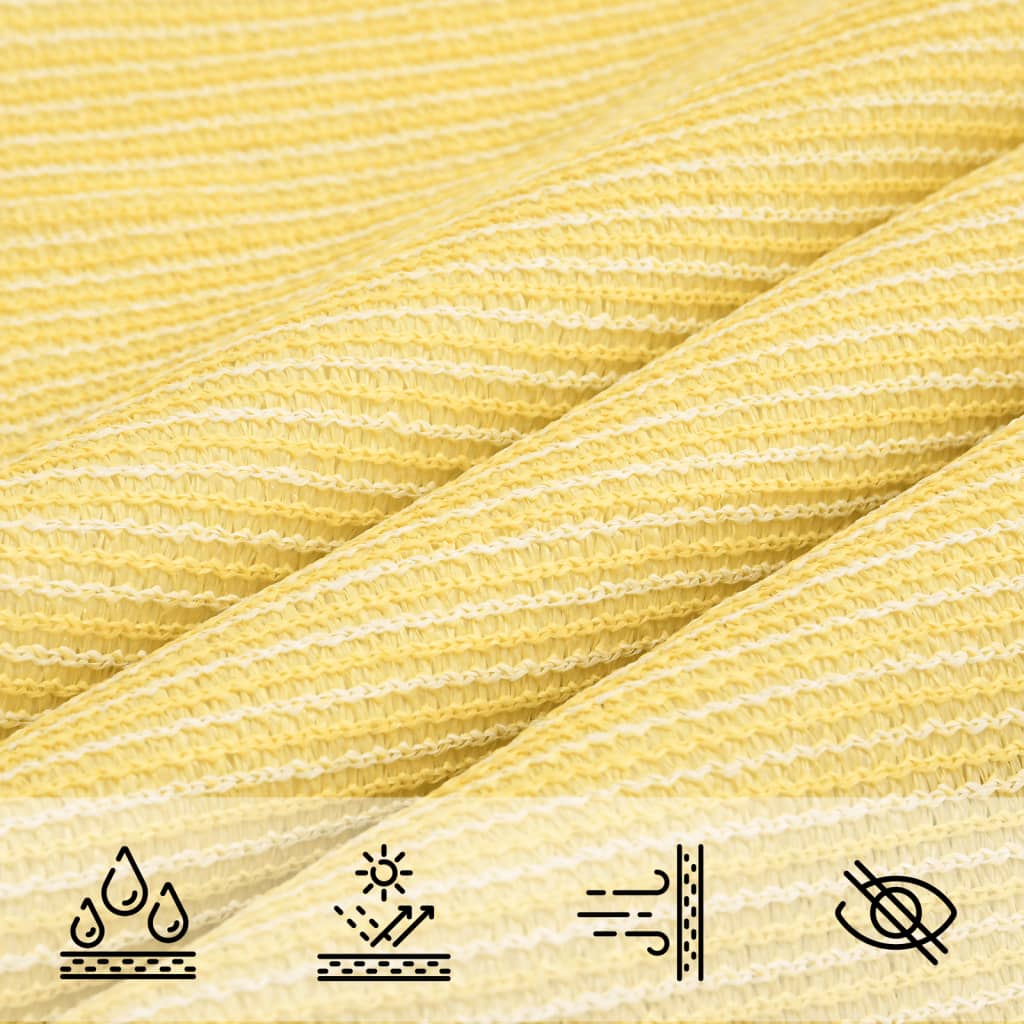 Solseil 160 g/m² beige 5x7 m HDPE