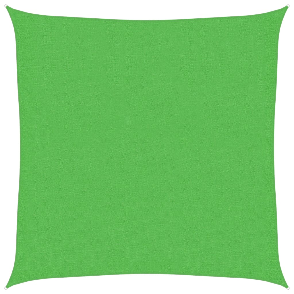 Solseil 160 g/m² lysegrønn 2x2 m HDPE