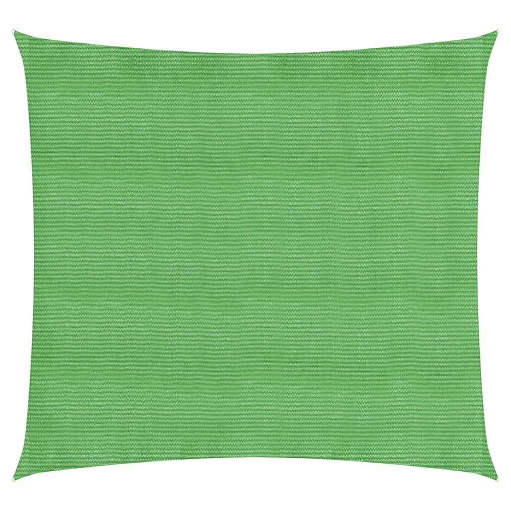 Solseil 160 g/m² lysegrønn 4,5x4,5 m HDPE