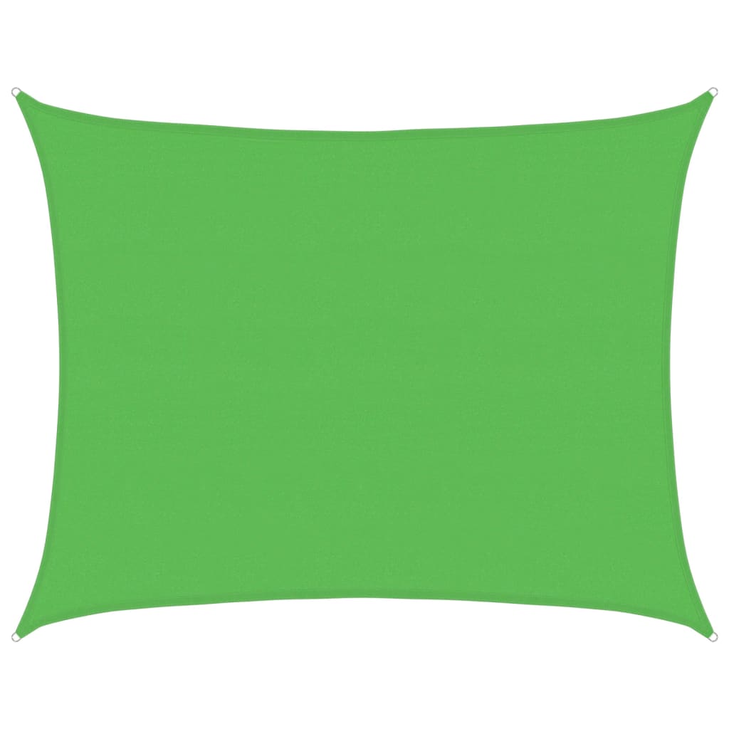 Solseil 160 g/m² lysegrønn 6x8 m HDPE