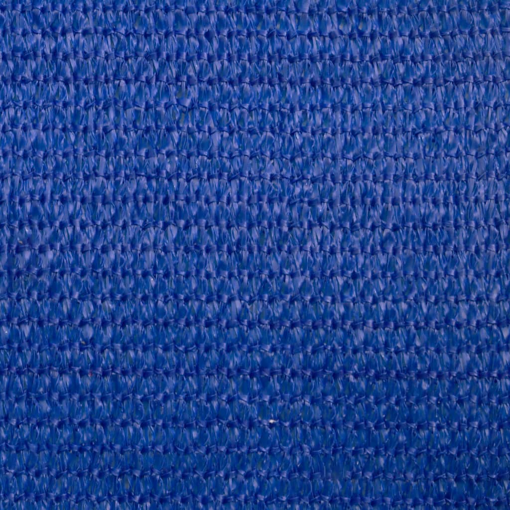 Solseil 160 g/m² firkantet blå 3,6x3,6 m HDPE
