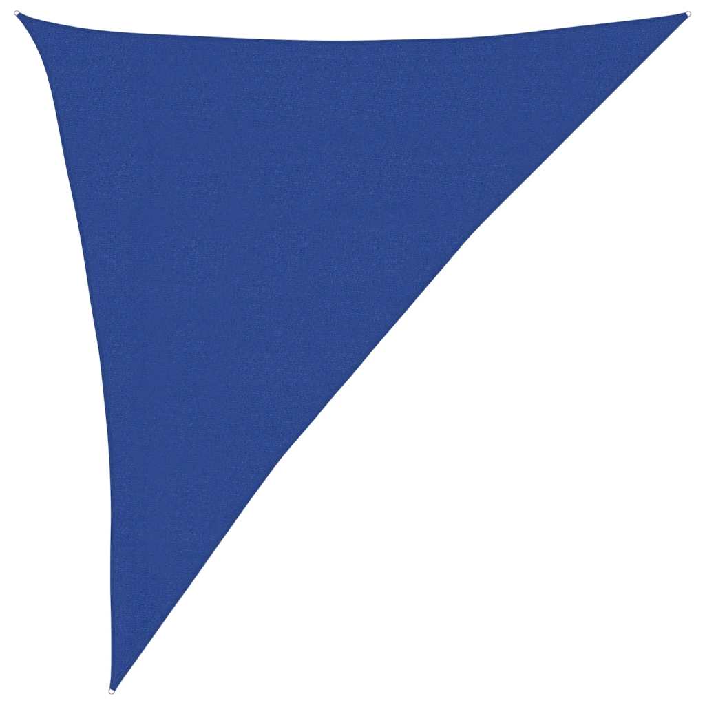 Solseil 160 g/m² trekantet blå 3x4x5 m HDPE