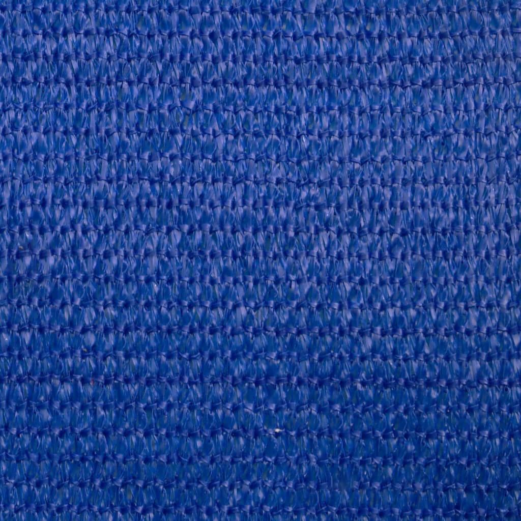 Solseil 160 g/m² blå 3,5x3,5x4,9 m HDPE