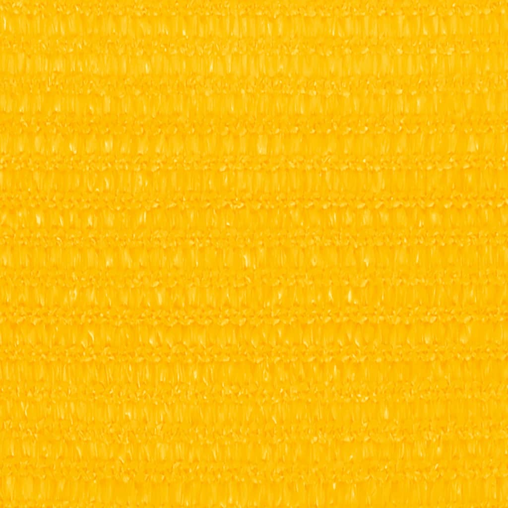 Solseil 160 g/m² firkantet gul 5x5 m HDPE