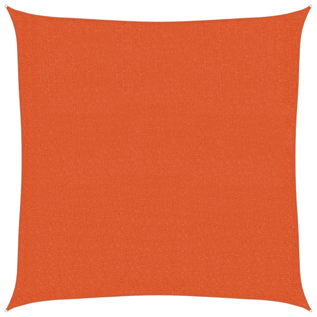 Solseil 160 g/m² oransje 2x2 m HDPE