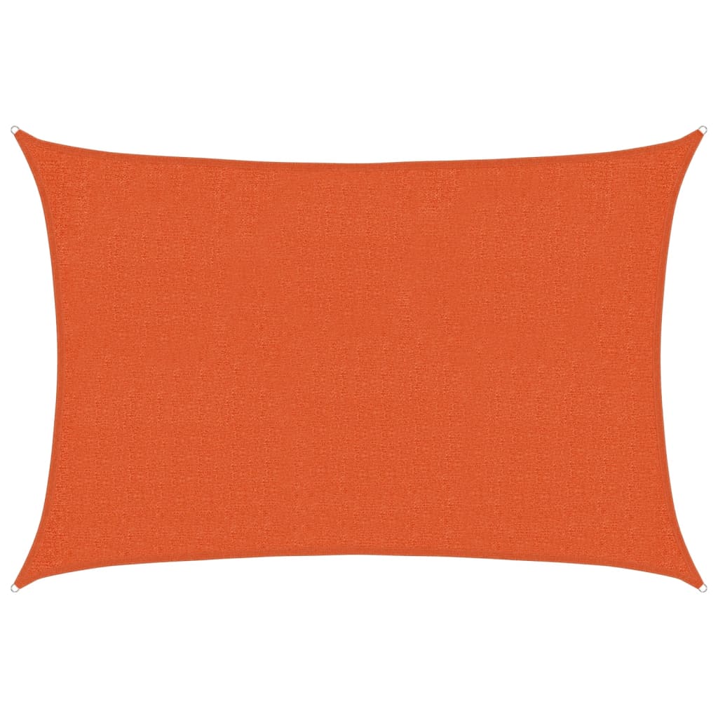 Solseil 160 g/m² oransje 2x3 m HDPE