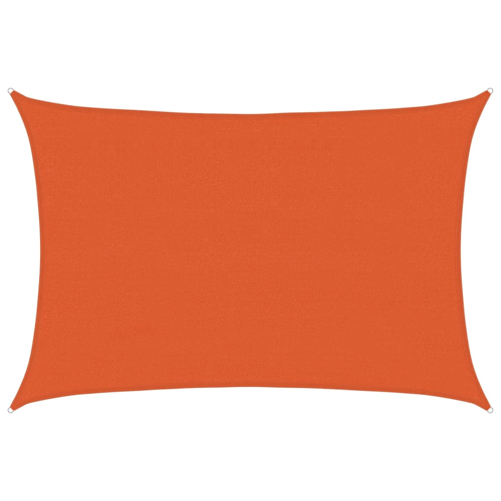 Solseil 160 g/m² oransje 3,5x5 m HDPE