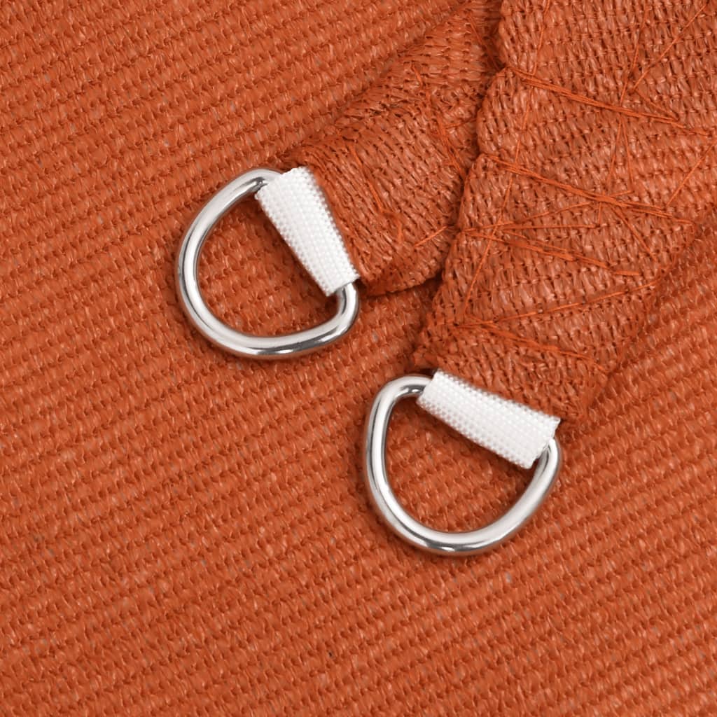 Solseil 160 g/m² rektangulær oransje 5x7 m HDPE