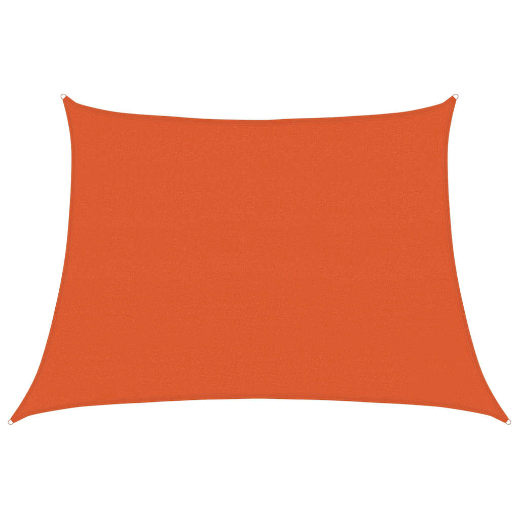 Solseil 160 g/m² trapesformet oransje 4/5x3 m HDPE