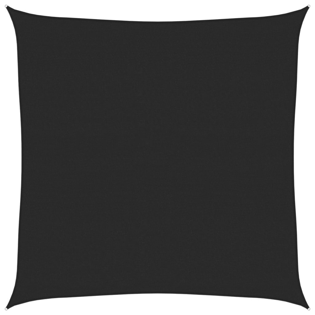 Solseil 160 g/m² svart 4x4 m HDPE