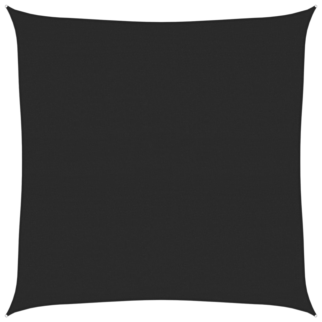 Solseil 160 g/m² svart 6x6 m HDPE