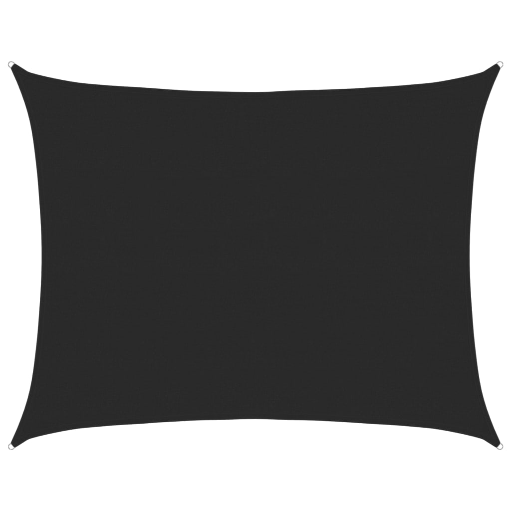 Solseil 160 g/m² svart 6x7 m HDPE