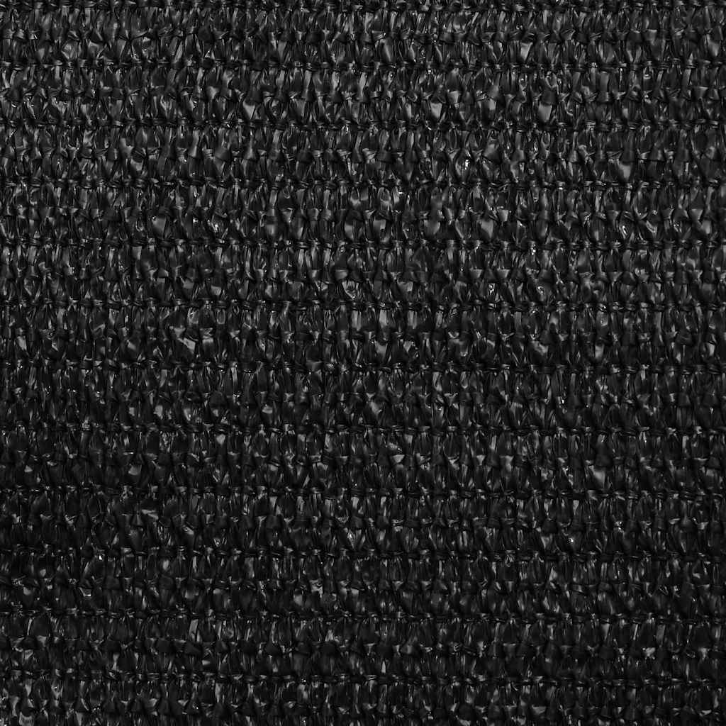 Solseil 160 g/m² trekantet svart 3x4x4 m HDPE