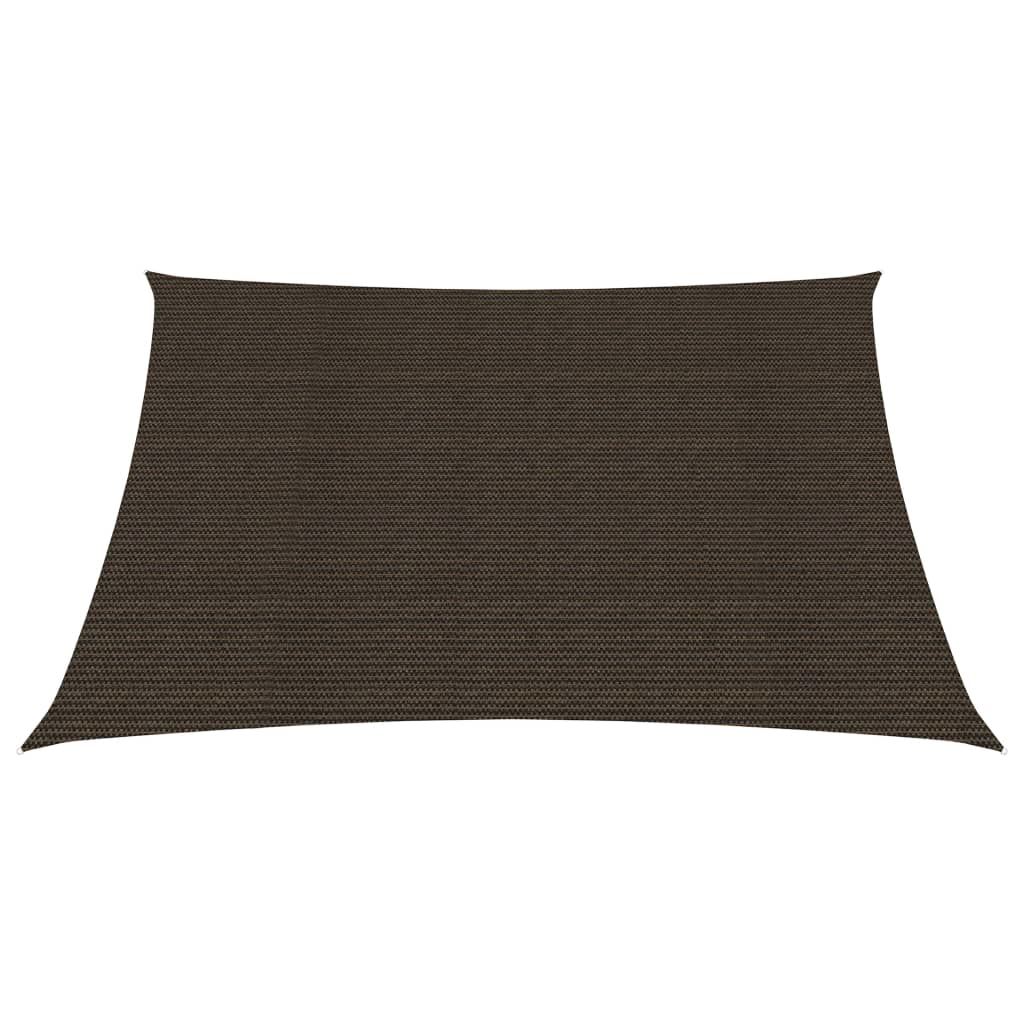 Solseil 160 g/m² brun 2,5x2,5 m HDPE