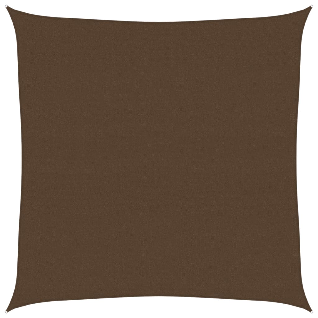 Solseil 160 g/m² brun 4,5x4,5 m HDPE