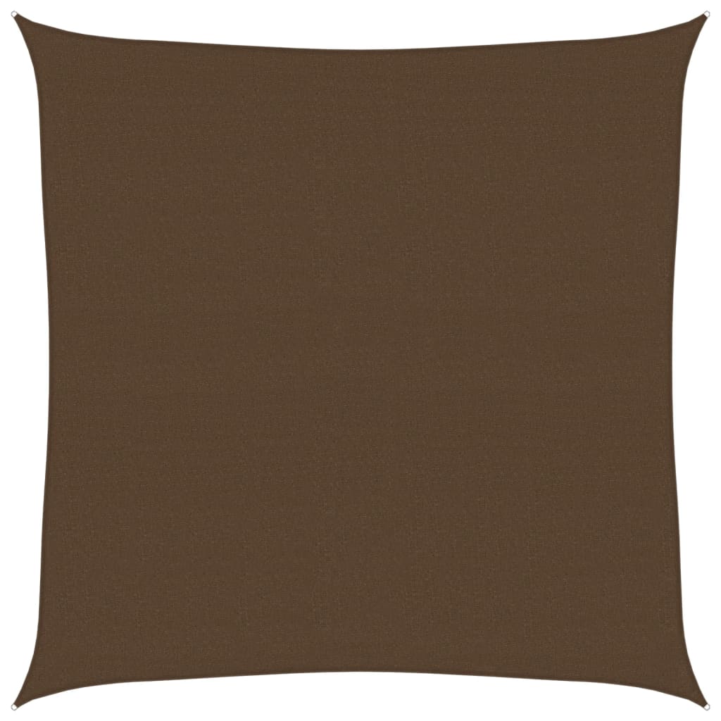 Solseil 160 g/m² brun 6x6 m HDPE