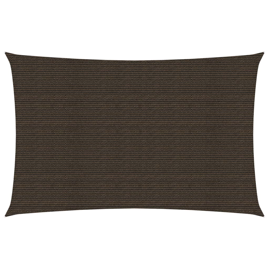 Solseil 160 g/m² brun 3x6 m HDPE