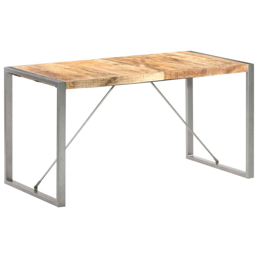 Spisebord 140x70x75 cm grov heltre mango
