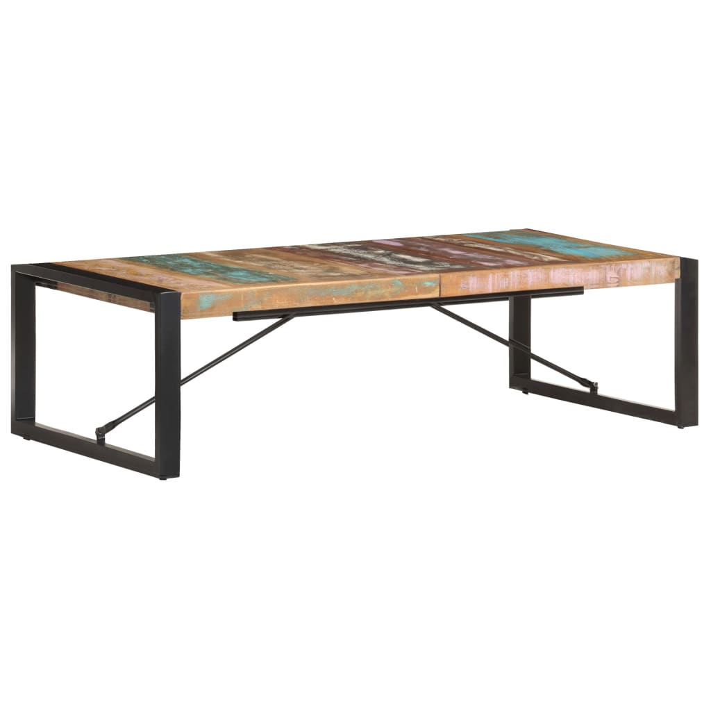 Salongbord 140x70x40 cm gjenvunnet heltre