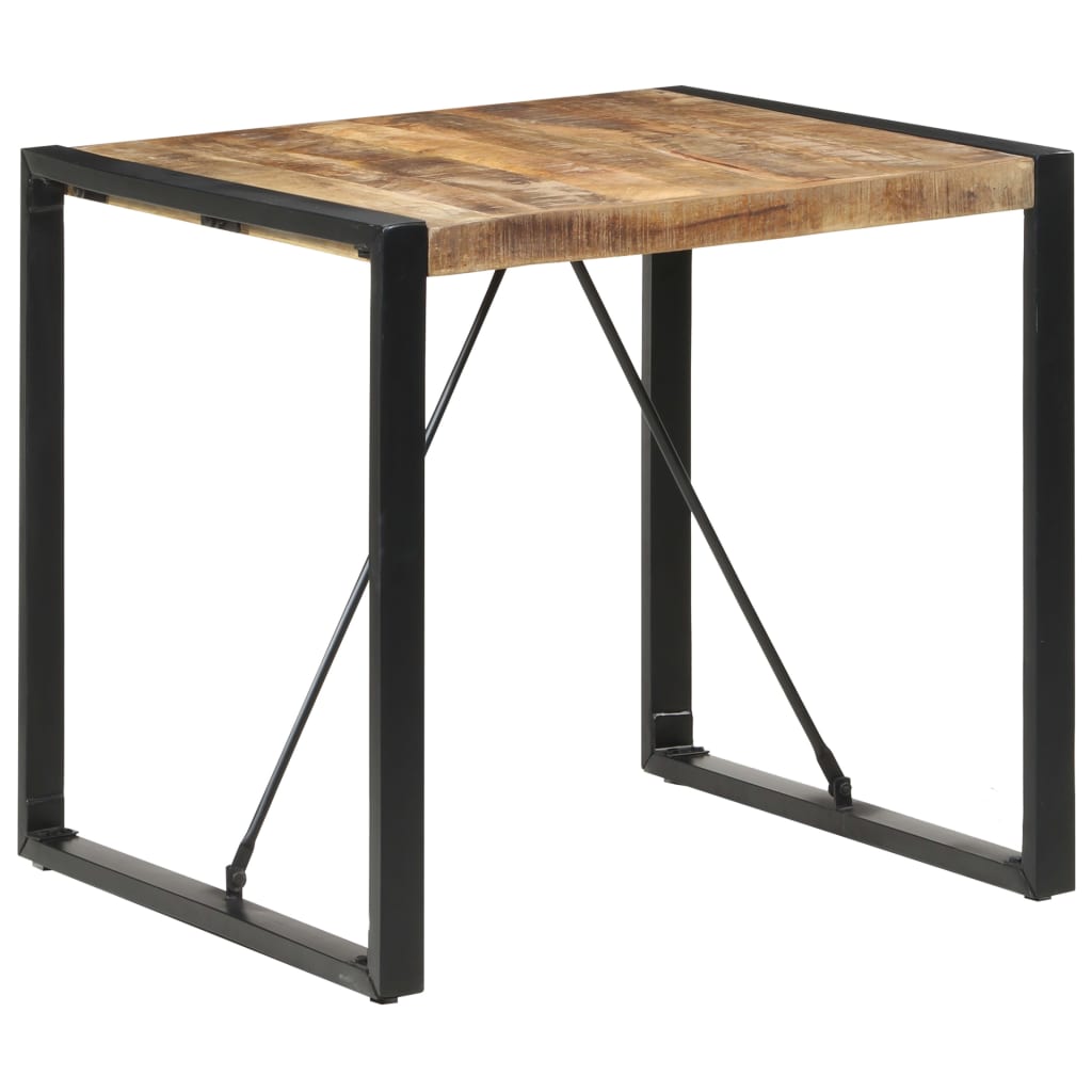 Spisebord 80x80x75 cm grovt mangotre