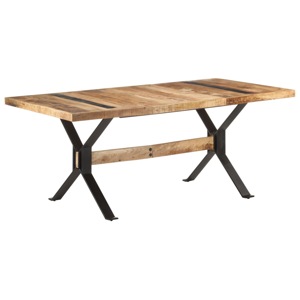Spisebord 180x90x76 cm grovt mangotre