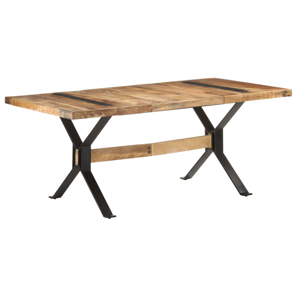 Spisebord 180x90x76 cm grovt mangotre