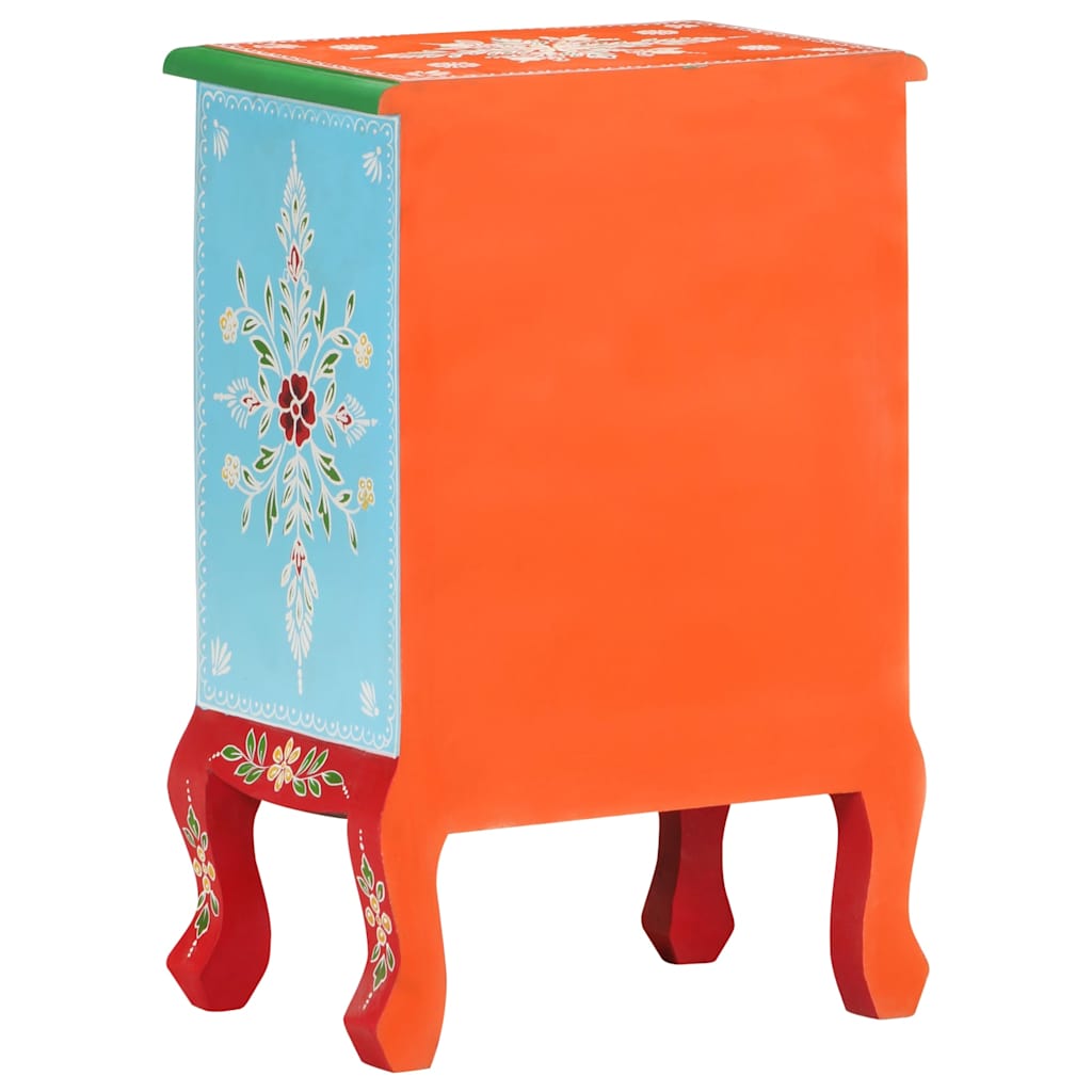 Håndmalt nattbord 40x30x60 cm heltre mango