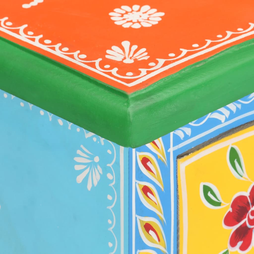 Håndmalt nattbord 40x30x60 cm heltre mango