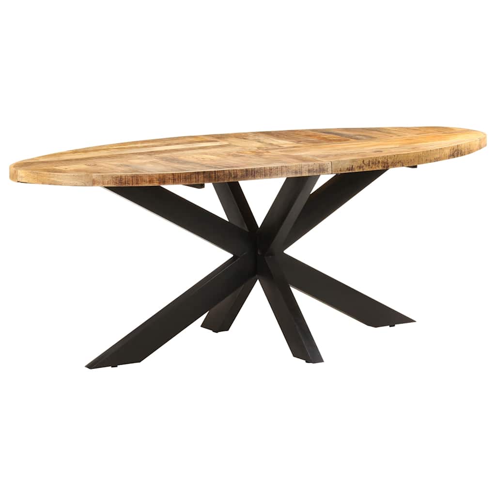 Spisebord 200x100x75 cm grov heltre mango