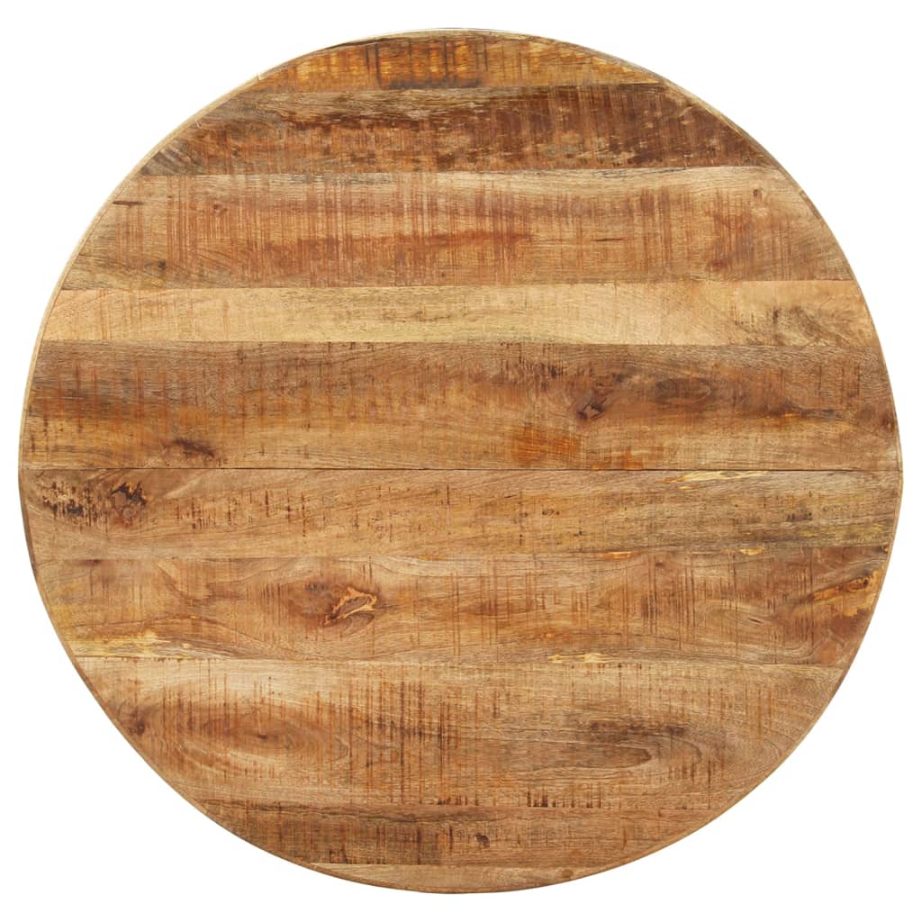 Spisebord rundt 100x100x75 cm grovt mangotre