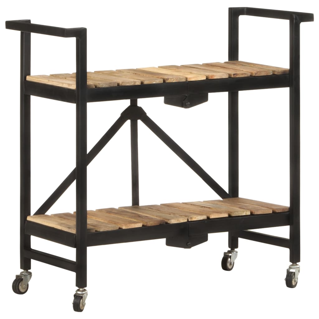 Kjøkkentralle 87x36x81 cm heltre mango