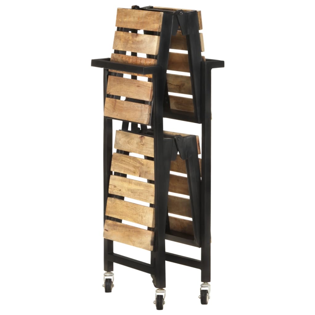 Kjøkkentralle 87x36x81 cm heltre mango