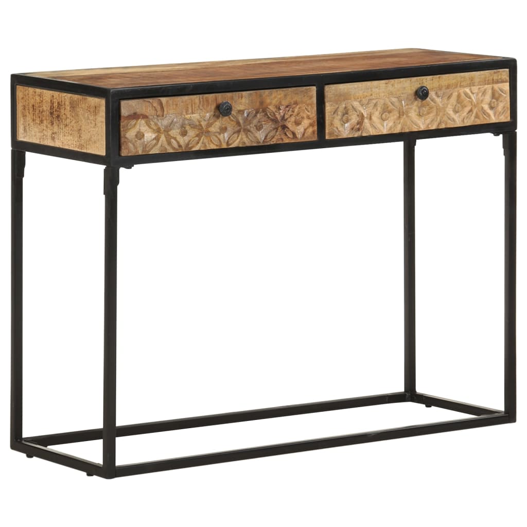 Konsollbord 100x35x75 cm heltre mango