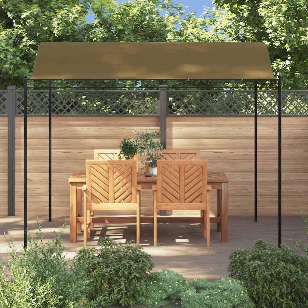Hagemarkise 3x2,4 m gråbrun 180 g/m²