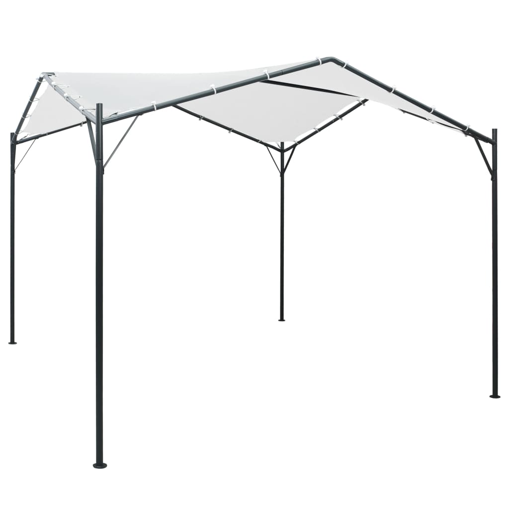 Paviljong 3x3x2,6 m hvit 180 g/m²