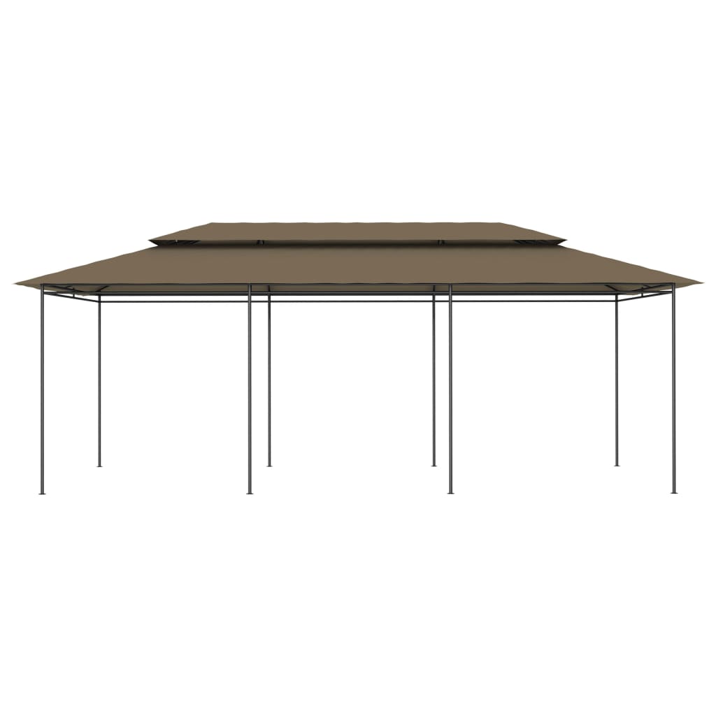 Paviljong 600x298x270 cm gråbrun 180 g/m²