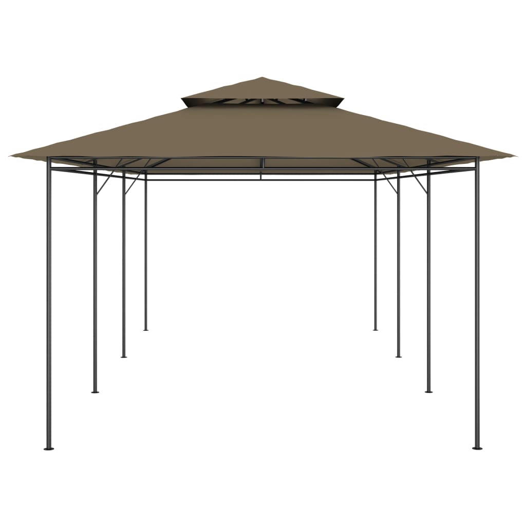 Paviljong 600x298x270 cm gråbrun 180 g/m²