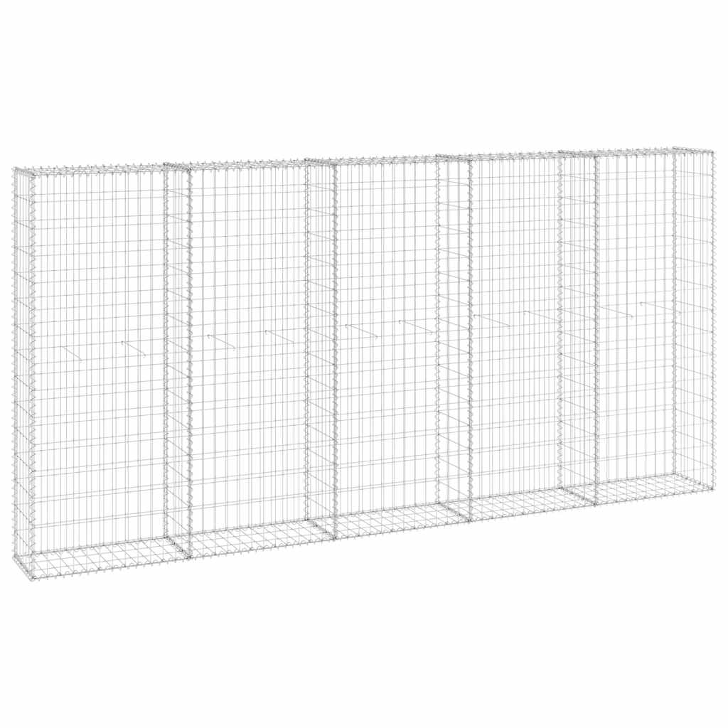 Gabion med dekker galvanisert stål 300x30x150 cm