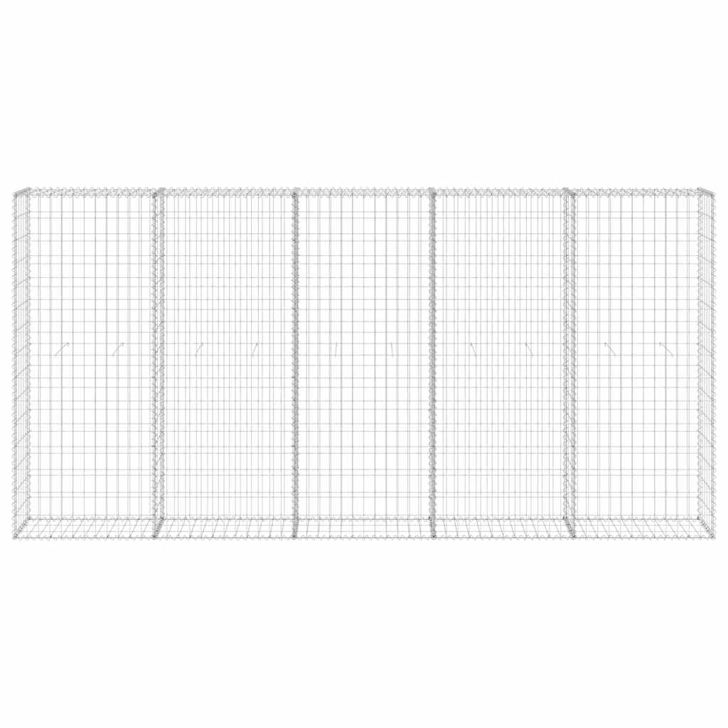 Gabion med dekker galvanisert stål 300x30x150 cm