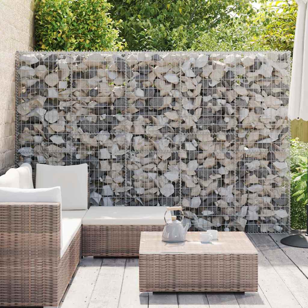 Gabion med topp- og bunndekke galvanisert stål 300x30x200 cm