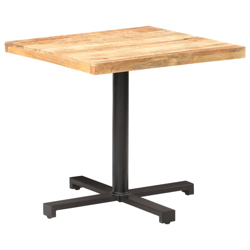 Bistrobord firkantet 80x80x75 cm grovt mangotre