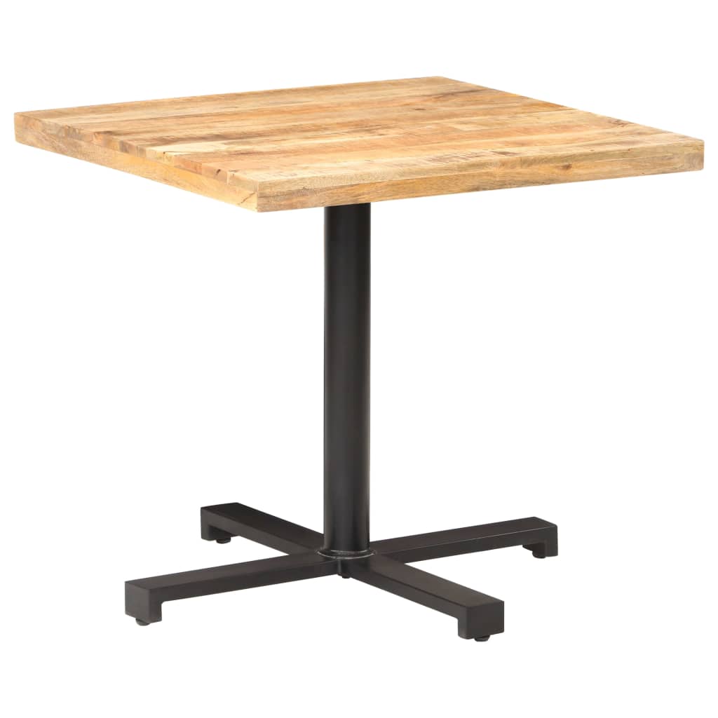 Bistrobord firkantet 80x80x75 cm grovt mangotre