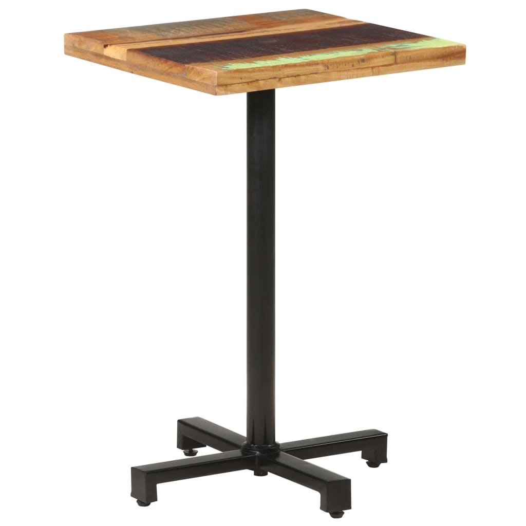 Bistrobord firkantet 50x50x75 cm gjenvunnet heltre