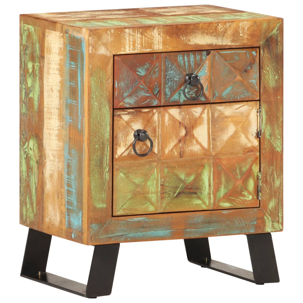 Nattbord 40x30x50 cm gjenvunnet heltre