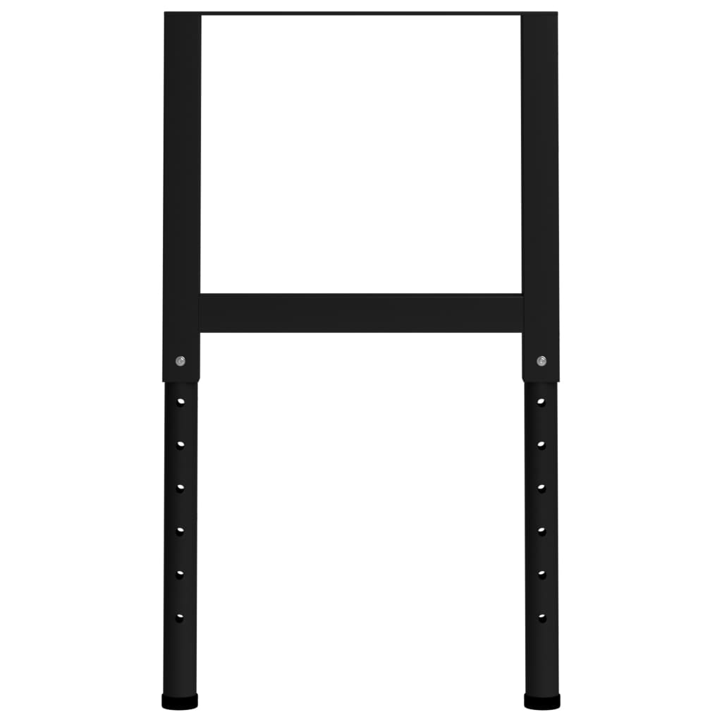 Justerbare arbeidsbenkerammer 2 stk metall 55x(69-95,5)cm svart
