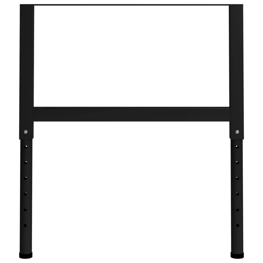 Justerbare arbeidsbenkerammer 2 stk metall 85x(69-95,5)cm svart