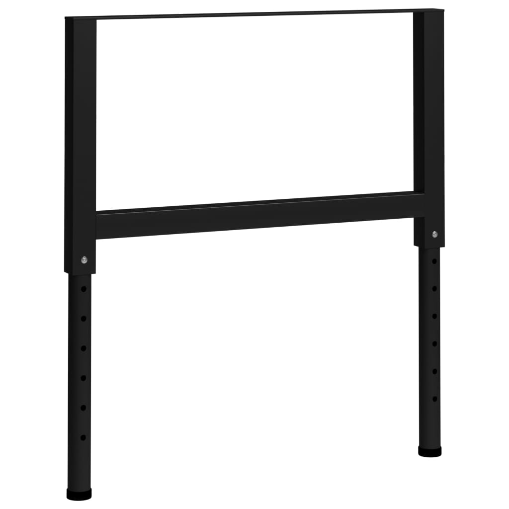 Justerbare arbeidsbenkerammer 2 stk metall 85x(69-95,5)cm svart