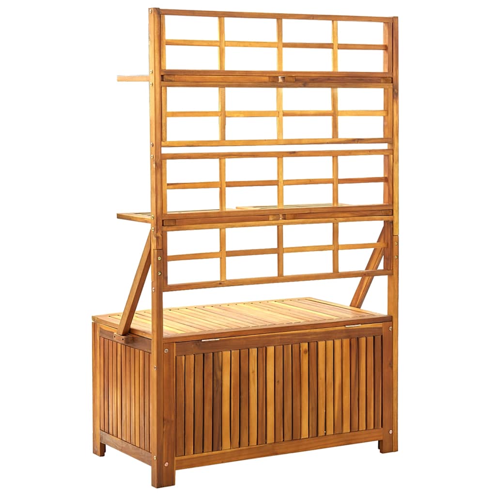 Oppbevaringsboks med espalier 99x55x160 cm heltre akasie