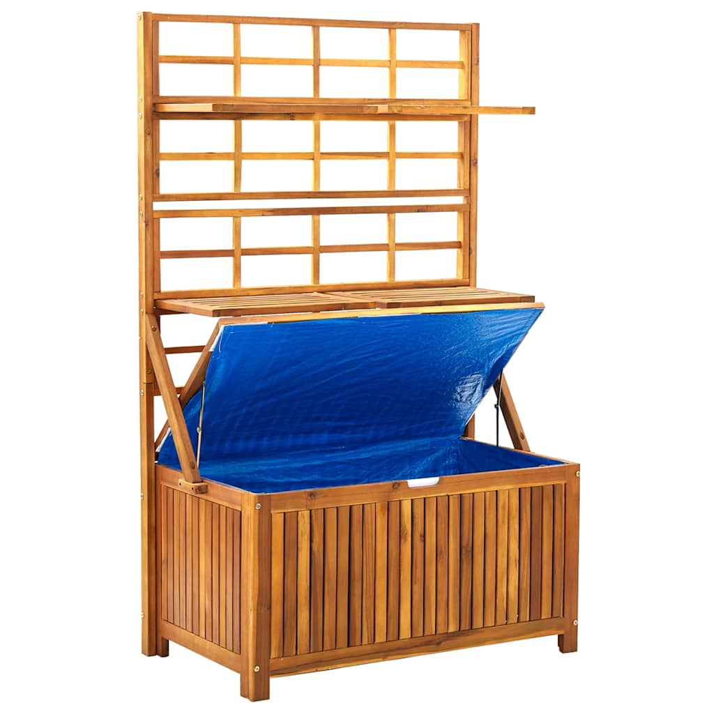 Oppbevaringsboks med espalier 99x55x160 cm heltre akasie