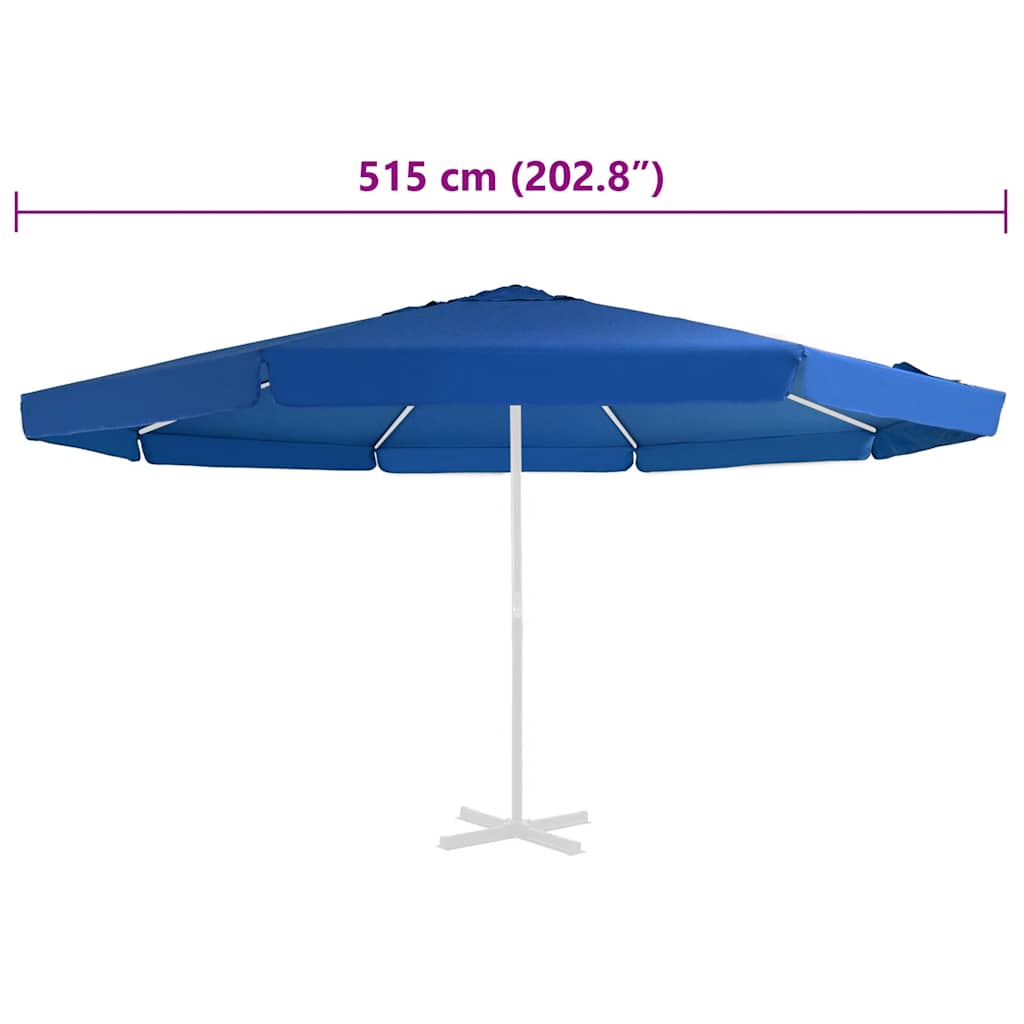Erstatningsstoff for hageparasoll asurblå 515 cm vidaXL